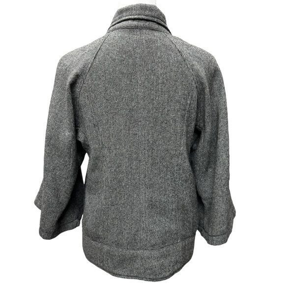 Anthropologie BB Dakota Women's Black Tweed Short Wool Blend Jacket Size M Warm - Picture 6 of 11